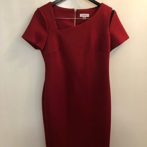 Shoulder cutout dress by Calvin Klein